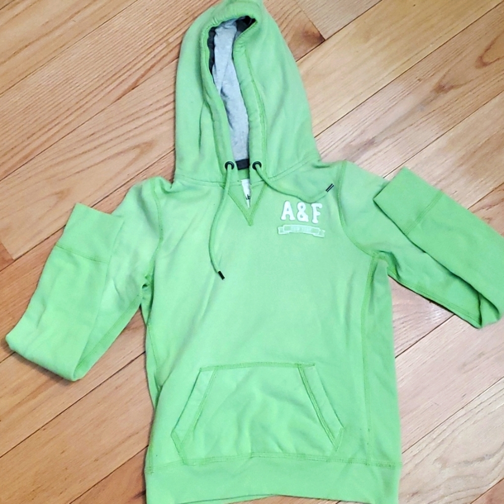 Abercrombie and Fitch lime green hoodie